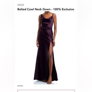 Like New Formal Belted Gown